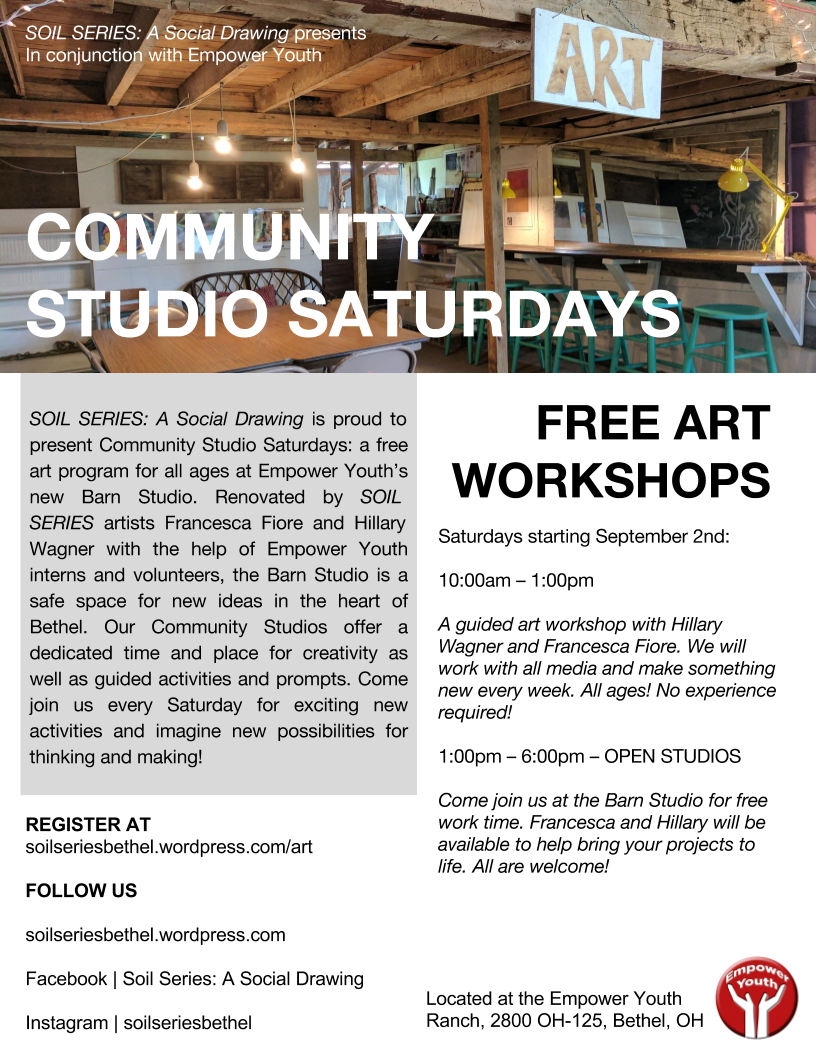 Community Studio Saturdays – SOIL SERIES: A Social Drawing